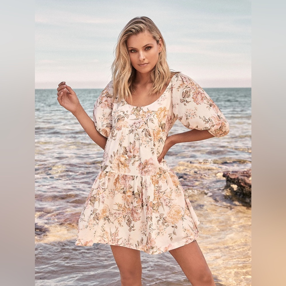 Ever New sz 10 Floral Baby Doll Style Dress Boho